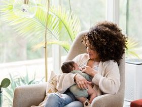 breastfeeding woman