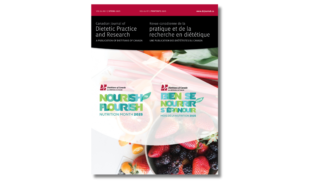 Canadian Journal of Dietetic Practice and Research Dietitians of Canada