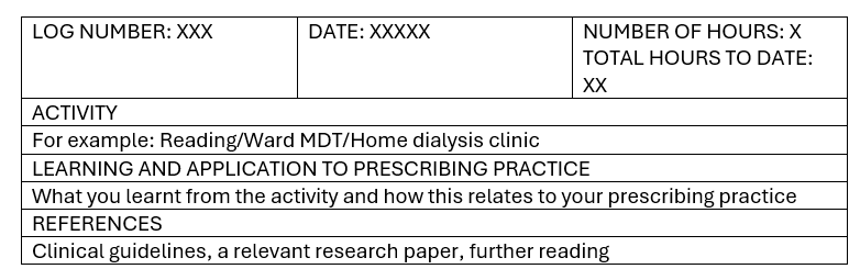 Log number sheet - non prescribing.png